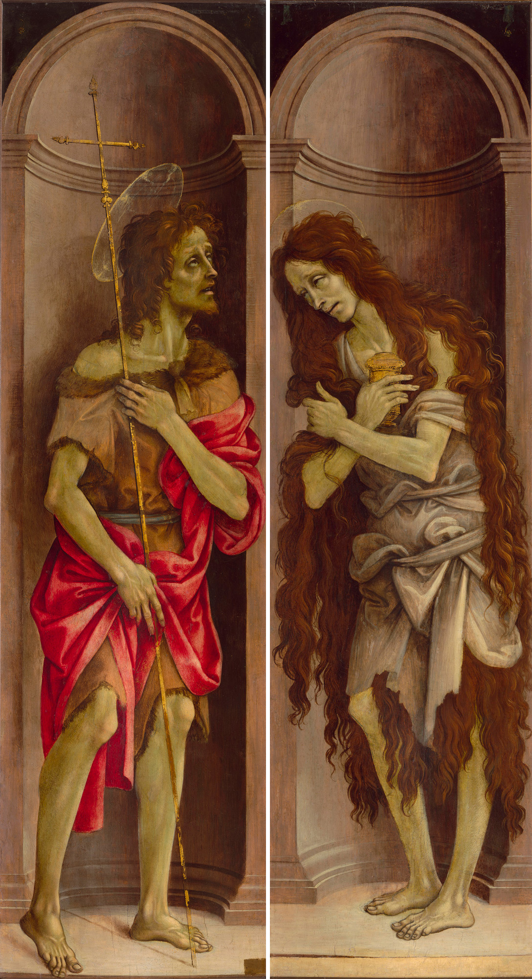 Filippino Lippi, San Giovanni Battista e Maria Maddalena