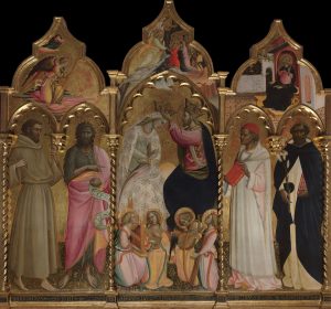 Giovanni dal Ponte, Incoronazione della Vergine con quattro angeli musicanti