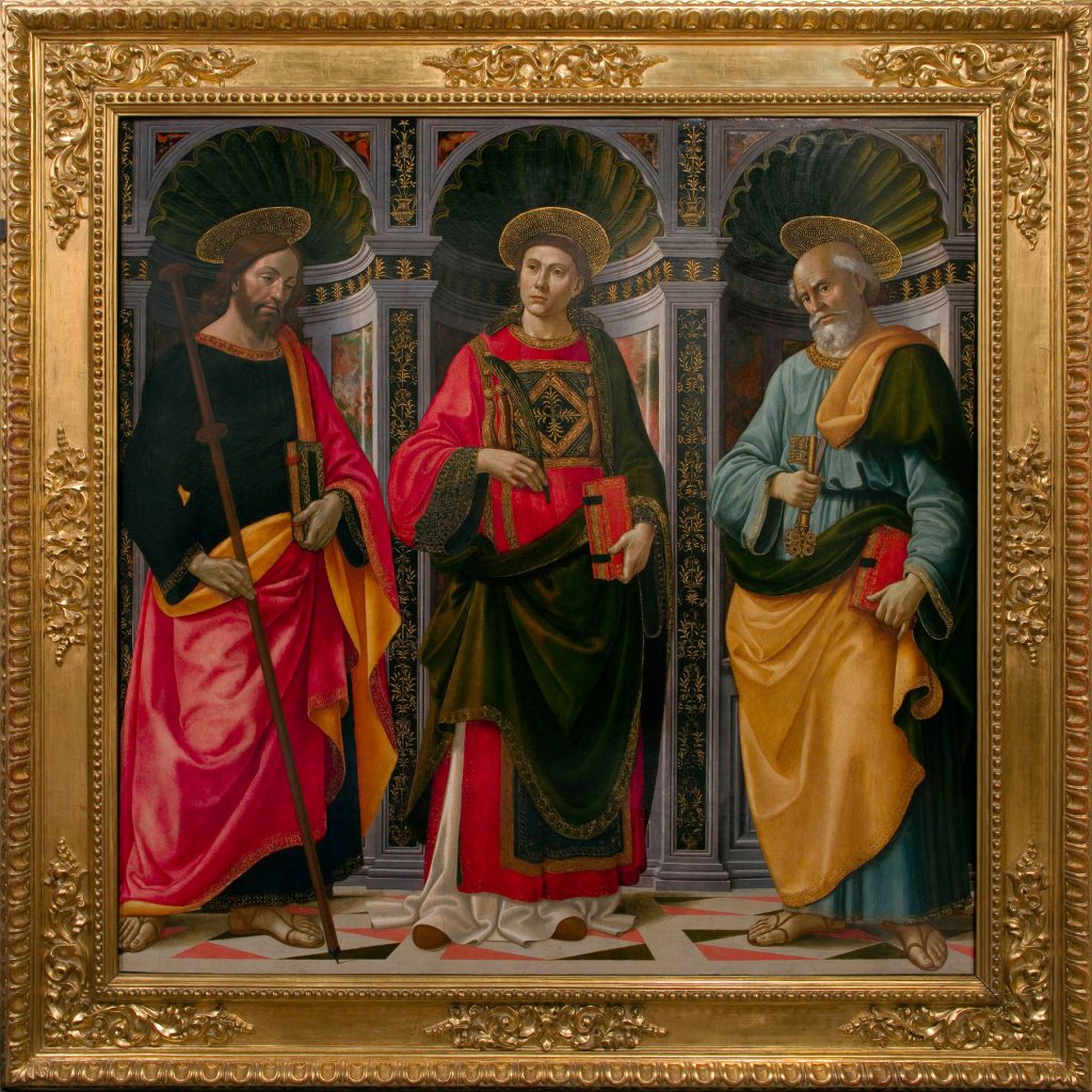 Domenico Ghirlandaio, San Giacomo Maggiore, santo Stefano e san Pietro
