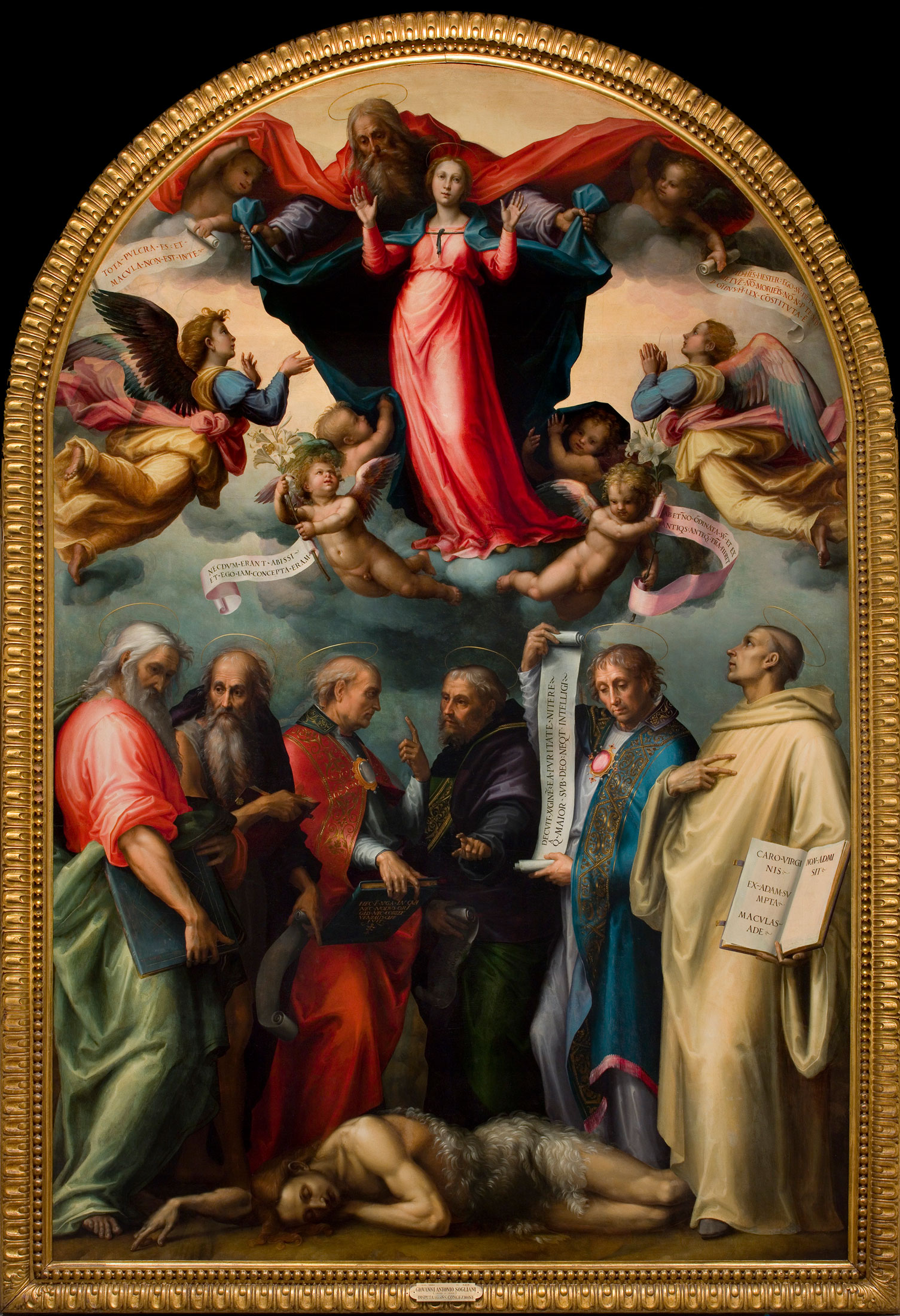 Giovanni Antonio Sogliani, Disputa dei Padri della Chiesa sull’Immacolata Concezione