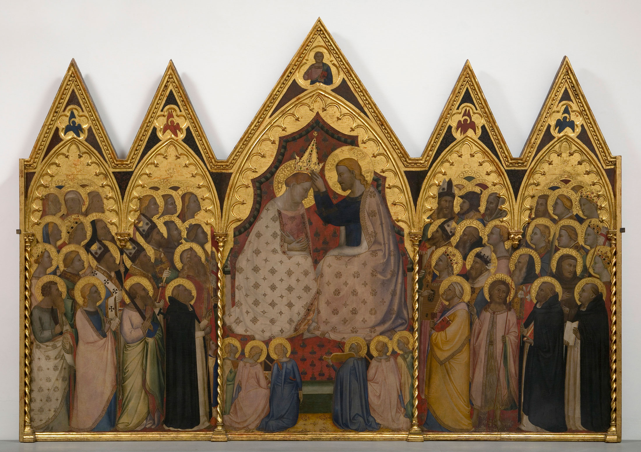 Bernardo Daddi, Incoronazione della Vergine, angeli e santi