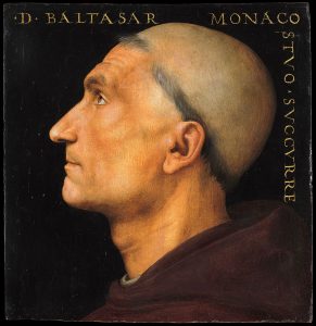 pietro perugino, ritratto monaco baldassarre