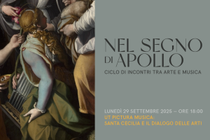 Ut pictura musica: Santa Cecilia e il dialogo delle arti. Secondo appuntamento della rassegna “Nel segno di Apollo, ciclo di incontri tra Arte e Musica”Ut pictura musica: Santa Cecilia e il dialogo delle arti. Secondo appuntamento della rassegna “Nel segno di Apollo, ciclo di incontri tra Arte e Musica”