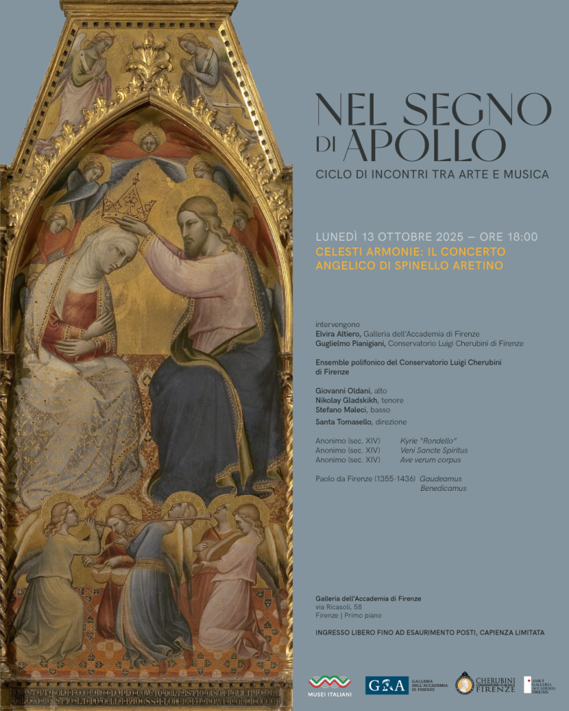 Celesti armonie: il concerto angelico di Spinello Aretino. Lunedì 13 ottobre, ultimo appuntamento della rassegna “Nel segno di Apollo”