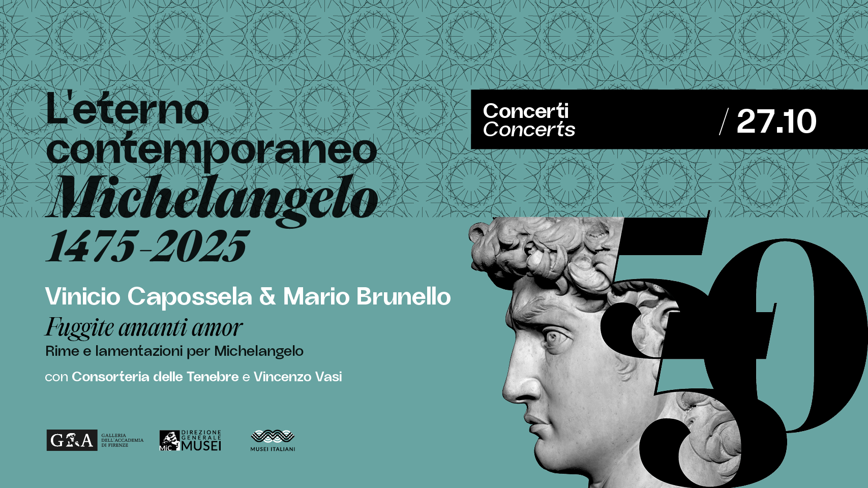 Fuggite amanti amor. Rime e lamentazioni per Michelangelo, Vinicio Capossela & Mario Brunello, Consorteria delle tenebre, Vincenzo Vasi